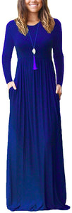 VIISHOW Casual Maxi Dress with Pockets - Zainab's Closet