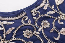 Load image into Gallery viewer, MANER Chiffon Beaded Sequin 3/4 Sleeve Long Gown - Zainab&#39;s Closet