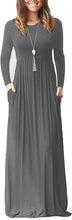 Load image into Gallery viewer, VIISHOW Casual Maxi Dress with Pockets - Zainab&#39;s Closet