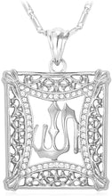 Load image into Gallery viewer, U7 Unisex Platinum / 18K Gold Plated Allah Pendant with 22 inch Link Chain Necklace