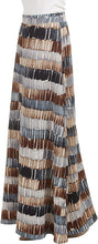 Load image into Gallery viewer, Lock and Love Women&#39;s Print/Solid High Waist Maxi Skirt-Made in U.S.A. - Zainab&#39;s Closet