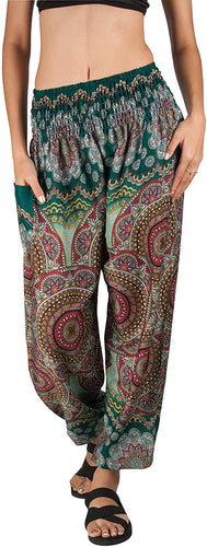 Joob Joob Women's Comfy Bohemian Tapered Elephant Loose Yoga Travel Pajama Lounge Pants - Zainab's Closet