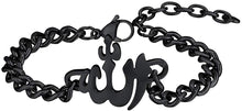 Load image into Gallery viewer, PROSTEEL Childrens&#39; Allah Bracelet, Islamic Jewelry Stainless Steel Beaded Chain Bracelet, fits Wrist from 5.9&#39;&#39; to 7.9&#39;&#39;