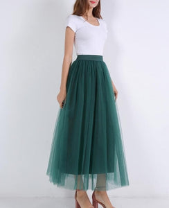 Kartoska 4 Layer 100cm Vintage Maxi Tulle Tutu Skirt - Zainab's Closet