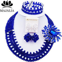 Load image into Gallery viewer, Majalia Nigerian Crystal Beaded Jewelery Set - Zainab&#39;s Closet