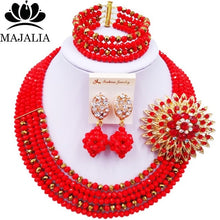 Load image into Gallery viewer, Majalia Nigerian Crystal Beaded Jewelery Set - Zainab&#39;s Closet