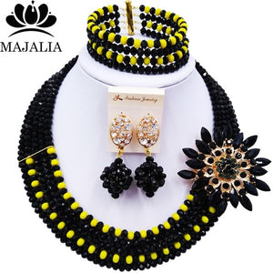 Majalia Nigerian Crystal Beaded Jewelery Set - Zainab's Closet