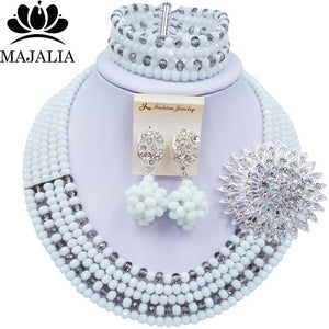 Majalia Nigerian Crystal Beaded Jewelery Set - Zainab's Closet