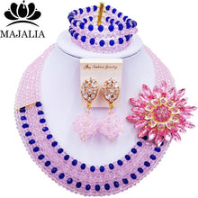 Load image into Gallery viewer, Majalia Nigerian Crystal Beaded Jewelery Set - Zainab&#39;s Closet
