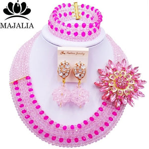 Majalia Nigerian Crystal Beaded Jewelery Set - Zainab's Closet