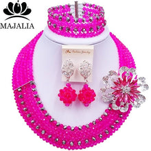 Load image into Gallery viewer, Majalia Nigerian Crystal Beaded Jewelery Set - Zainab&#39;s Closet