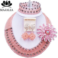 Load image into Gallery viewer, Majalia Nigerian Crystal Beaded Jewelery Set - Zainab&#39;s Closet