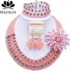 Majalia Nigerian Crystal Beaded Jewelery Set - Zainab's Closet