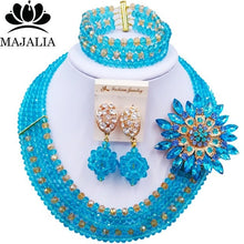 Load image into Gallery viewer, Majalia Nigerian Crystal Beaded Jewelery Set - Zainab&#39;s Closet