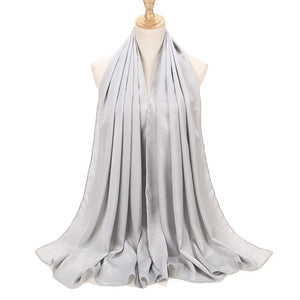 SANMAIHUA 100% Satin Hijab - Zainab's Closet
