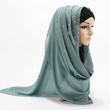 Load image into Gallery viewer, Bubble Pearl Chiffon Headscarf - Zainab&#39;s Closet