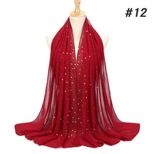 Load image into Gallery viewer, Bubble Pearl Chiffon Headscarf - Zainab&#39;s Closet