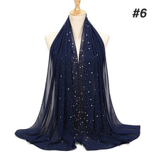 Load image into Gallery viewer, Bubble Pearl Chiffon Headscarf - Zainab&#39;s Closet