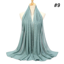 Load image into Gallery viewer, Bubble Pearl Chiffon Headscarf - Zainab&#39;s Closet