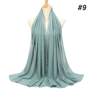 Bubble Pearl Chiffon Headscarf - Zainab's Closet