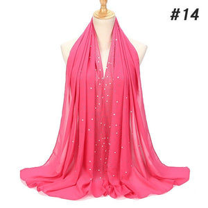 Bubble Pearl Chiffon Headscarf - Zainab's Closet