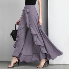 Load image into Gallery viewer, Autumn Chiffon Ruffled Pant Skirt - Zainab&#39;s Closet
