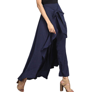 Autumn Chiffon Ruffled Pant Skirt - Zainab's Closet