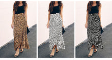 Load image into Gallery viewer, Surmiitro Polka Dot A-line Split Maxi Summer Skirt - Zainab&#39;s Closet