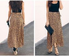 Load image into Gallery viewer, Surmiitro Polka Dot A-line Split Maxi Summer Skirt - Zainab&#39;s Closet