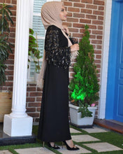 Load image into Gallery viewer, Delias Sequin Maxi Eid Abaya w/ Tassels - Zainab&#39;s Closet