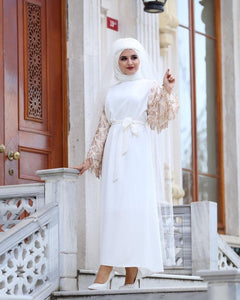 Delias Sequin Maxi Eid Abaya w/ Tassels - Zainab's Closet