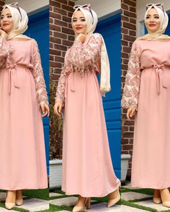 Delias Sequin Maxi Eid Abaya w/ Tassels - Zainab's Closet