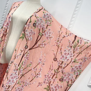 AIFEIYIYI Floral Print Batwing Sleeve Kaftan Robe - Zainab's Closet