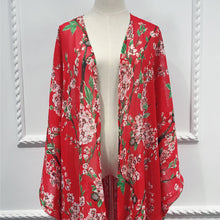 Load image into Gallery viewer, AIFEIYIYI Floral Print Batwing Sleeve Kaftan Robe - Zainab&#39;s Closet