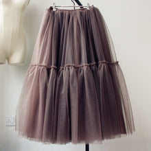 Load image into Gallery viewer, Treutoyeu Soft Black Pleated Tulle Vintage Tutu Skirt - Zainab&#39;s Closet