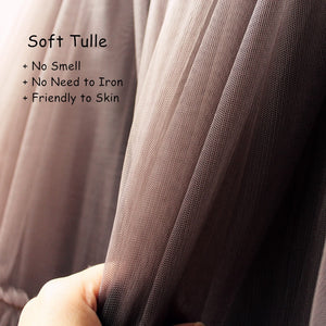 Treutoyeu Soft Black Pleated Tulle Vintage Tutu Skirt - Zainab's Closet
