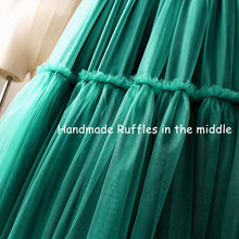 Load image into Gallery viewer, Treutoyeu Soft Black Pleated Tulle Vintage Tutu Skirt - Zainab&#39;s Closet