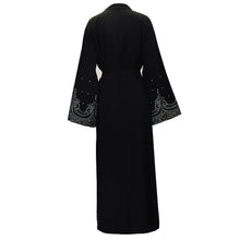 Load image into Gallery viewer, PADEGAO Dubai Style Imitation Pearl Abaya Robe w/ Sash - Zainab&#39;s Closet