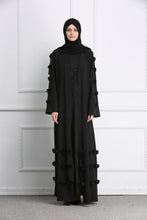 Load image into Gallery viewer, Delias Simple Flower Abaya Robe w/ Sash - Zainab&#39;s Closet
