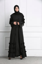 Load image into Gallery viewer, Delias Simple Flower Abaya Robe w/ Sash - Zainab&#39;s Closet