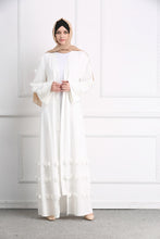 Load image into Gallery viewer, Delias Simple Flower Abaya Robe w/ Sash - Zainab&#39;s Closet