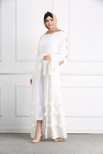 Load image into Gallery viewer, Delias Simple Flower Abaya Robe w/ Sash - Zainab&#39;s Closet