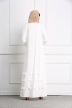 Load image into Gallery viewer, Delias Simple Flower Abaya Robe w/ Sash - Zainab&#39;s Closet
