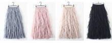 Load image into Gallery viewer, TIGENA Korean Tutu Tulle Pleated Maxi Skirt - Zainab&#39;s Closet