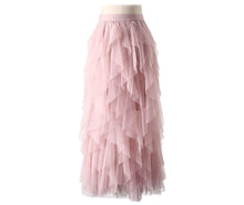 Load image into Gallery viewer, TIGENA Korean Tutu Tulle Pleated Maxi Skirt - Zainab&#39;s Closet