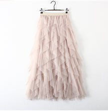 Load image into Gallery viewer, TIGENA Korean Tutu Tulle Pleated Maxi Skirt - Zainab&#39;s Closet