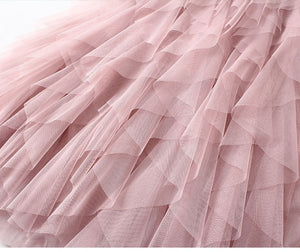 TIGENA Korean Tutu Tulle Pleated Maxi Skirt - Zainab's Closet