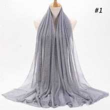 Load image into Gallery viewer, ETOSELL Chiffon Yarn Pearl Crinkle Scarf - Zainab&#39;s Closet