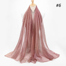 Load image into Gallery viewer, ETOSELL Chiffon Yarn Pearl Crinkle Scarf - Zainab&#39;s Closet