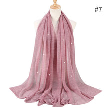 Load image into Gallery viewer, ETOSELL Chiffon Yarn Pearl Crinkle Scarf - Zainab&#39;s Closet